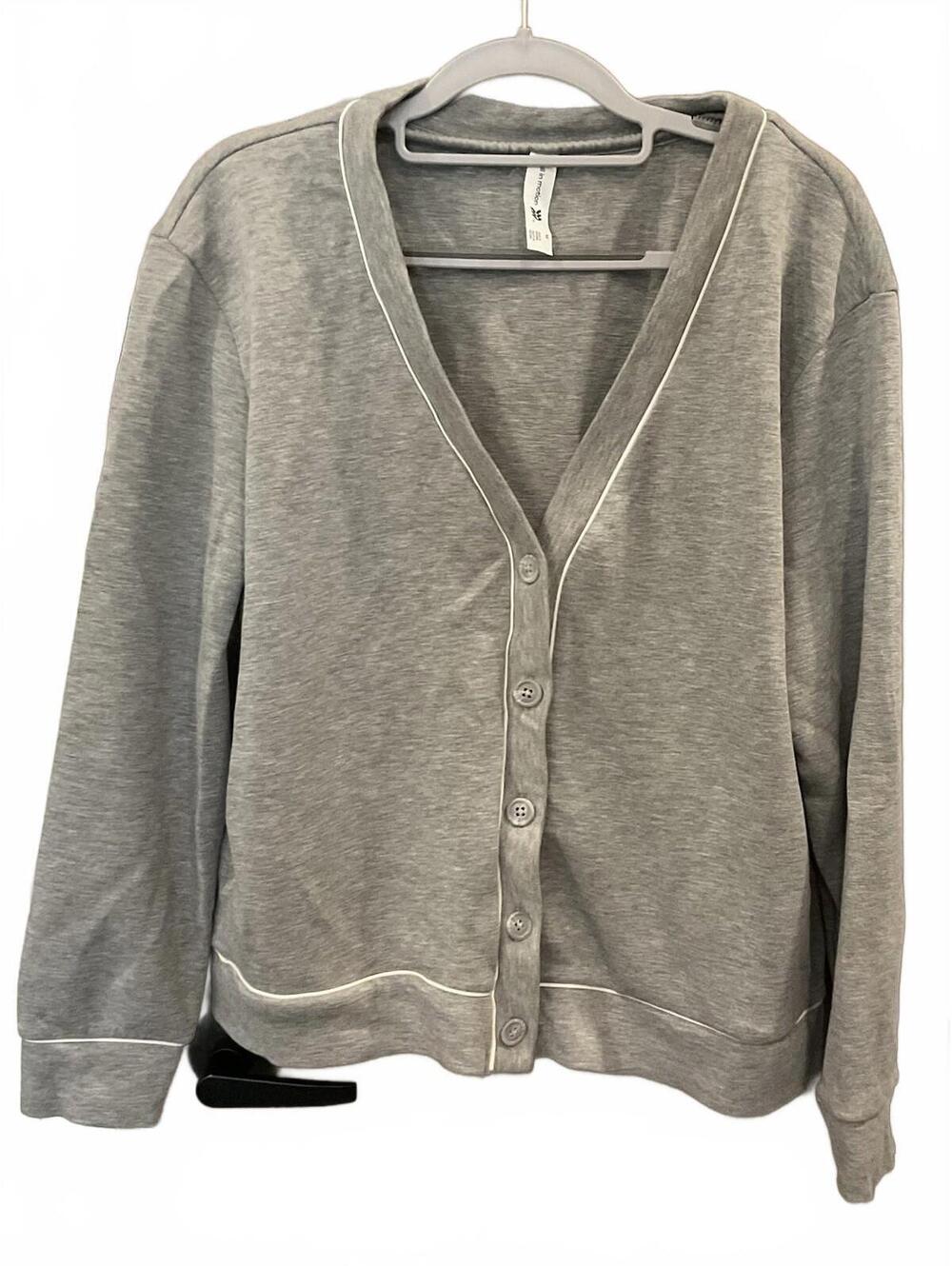 All In Motion Womens Gray Button Up Jacket W/ Pockets Size M
